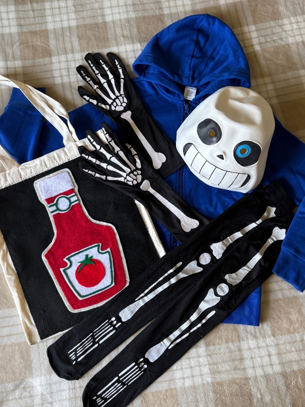 Homemade Sans Undertale Halloween Costume.